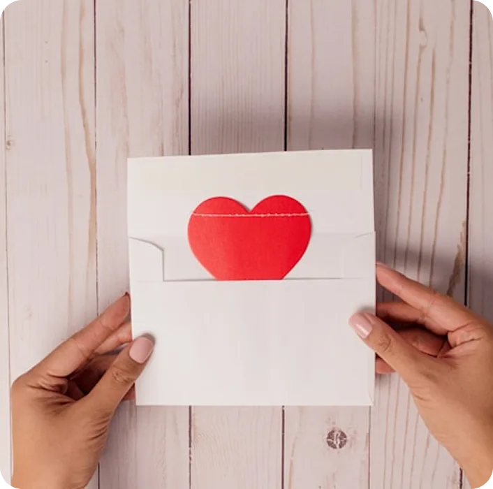 envelope with heart